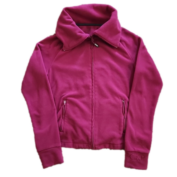 CALVIN Klein Performance Fuchsia Quick Dry Zip-Up Jacket - Picture 1 of 9